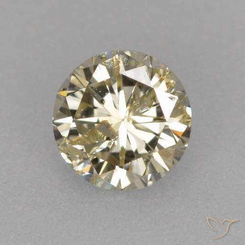 0.25ct 天然 香槟色 钻石, 圆形的, VS-SI