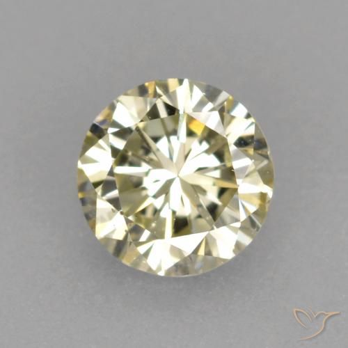 0.25ct 天然 香槟色 钻石, 圆形的, VVS-VS