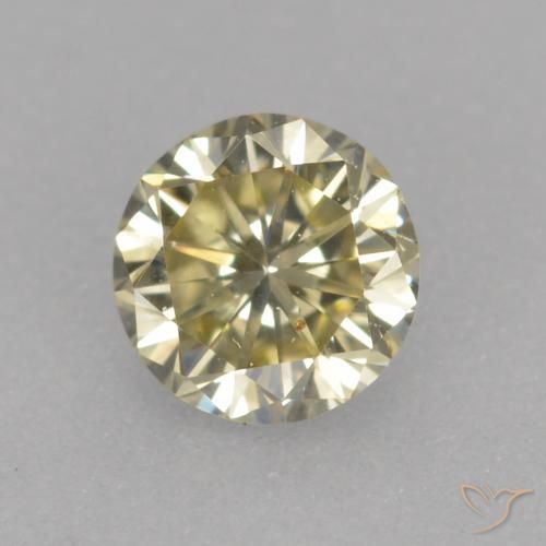 0.25ct 天然 白兰地 钻石, 圆形的, VS