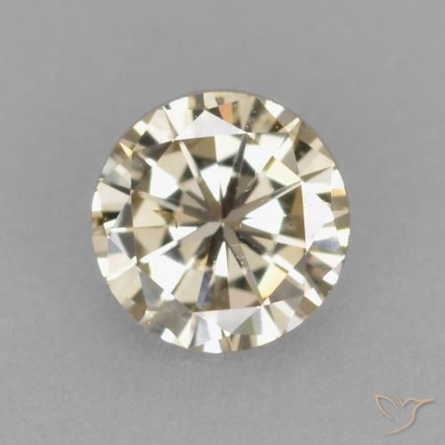 0.24ct 天然 白兰地 钻石, 圆形的, VS