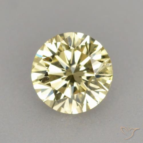 0.33ct 天然 金棕色 钻石, 圆形的, SI