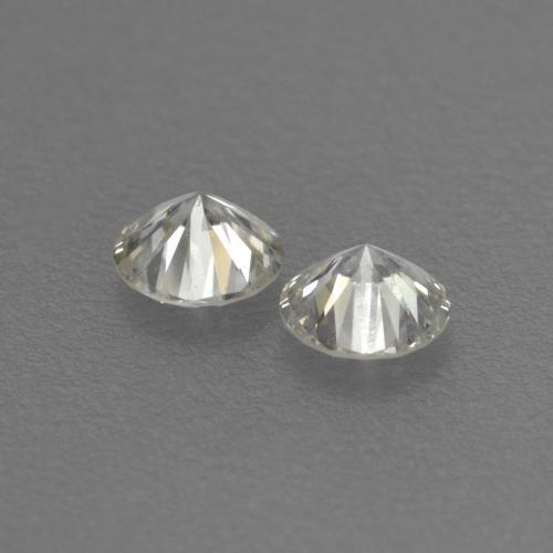 0.13天然白色钻石，圆形切割，2.60毫米，VVS-VS