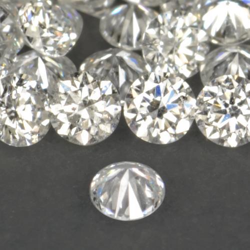 0.16天然白色钻石，圆形切割，1.58毫米，VS-SI