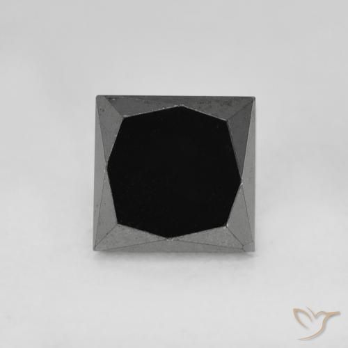 0.98ct 天然 黑色 钻石, 正方形, 不透明