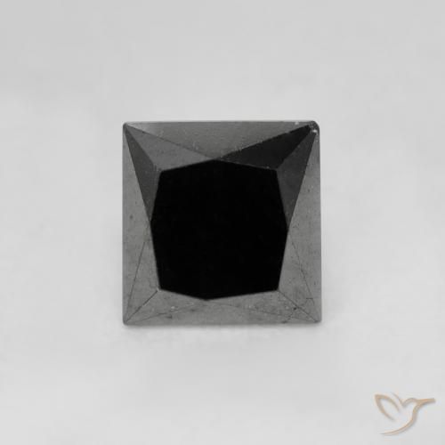 1.04ct 天然 黑色 钻石, 正方形, 不透明