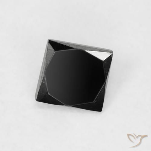 0.12ct 天然 黑色 钻石, 正方形, 不透明