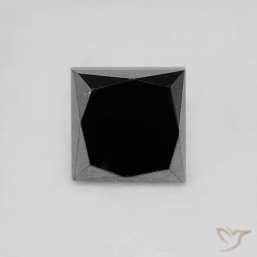 0.20ct 天然 黑色 钻石, 正方形, 不透明