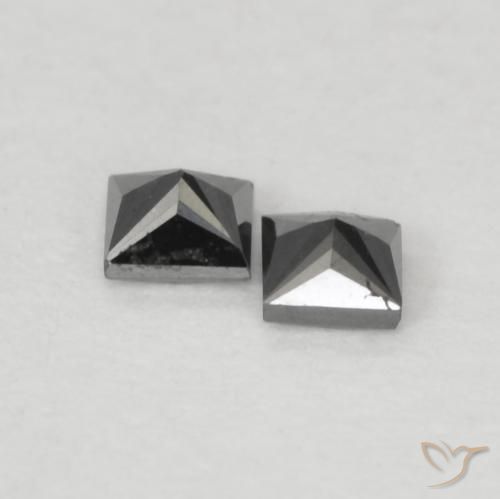 0.12克拉天然钻石，正方形，不透明
