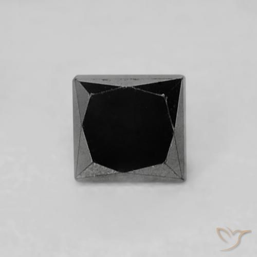 0.16ct 天然 黑色 钻石, 正方形, 不透明