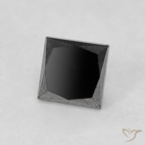 0.27ct 天然 黑色 钻石, 正方形, 不透明