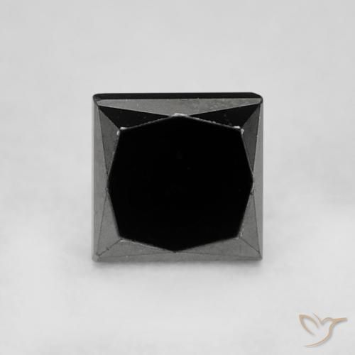 0.36ct 天然 黑色 钻石, 正方形, 不透明