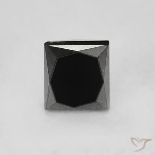 0.30ct 天然 黑色 钻石, 正方形, 不透明