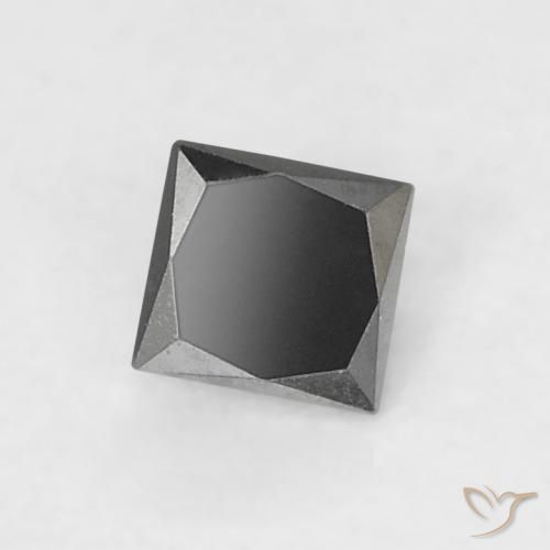 0.12ct 天然 黑色 钻石, 正方形, 不透明