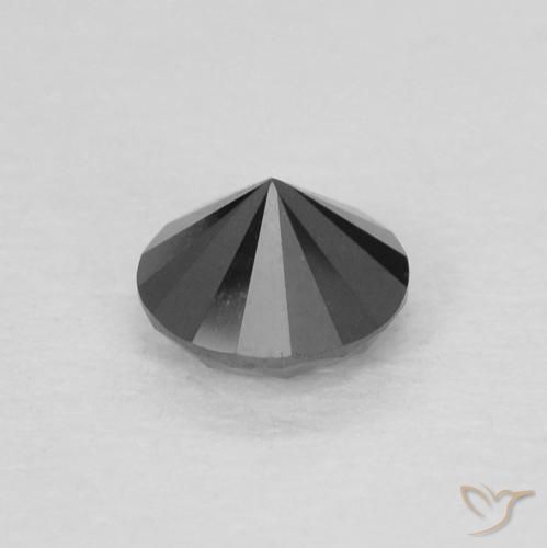 0.22克拉天然钻石，圆形的，不透明