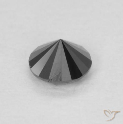 0.13克拉天然钻石，圆形的，不透明