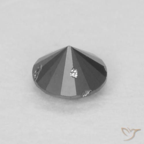 0.05克拉天然钻石，圆形的，不透明
