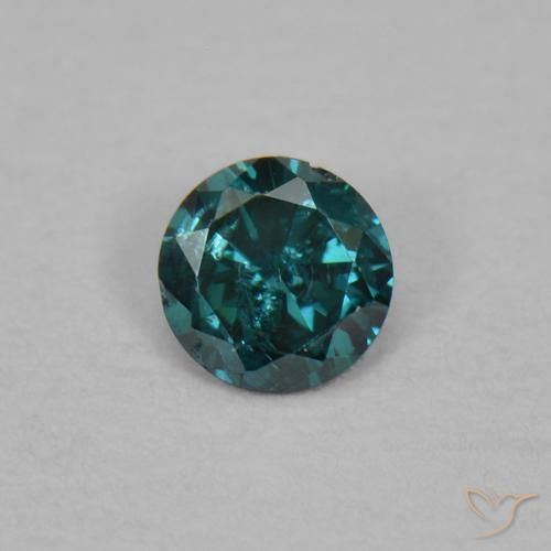 0.03ct 天然 绿色 钻石, 圆形的, VS-SI