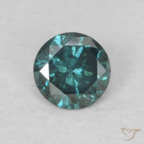 0.07ct 天然 蓝色 钻石, 圆形的, VS