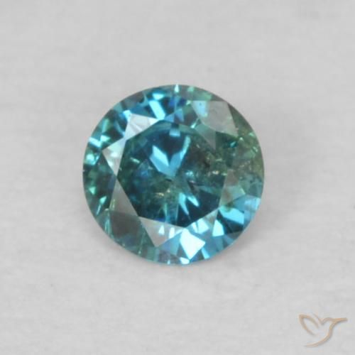 0.05ct 天然 蓝色 钻石, 圆形的, VS-SI
