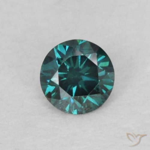 0.06ct 天然 蓝色 钻石, 圆形的, VS