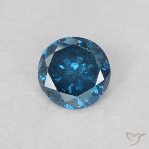 0.04ct 天然 蓝色 钻石, 圆形的, VS-SI