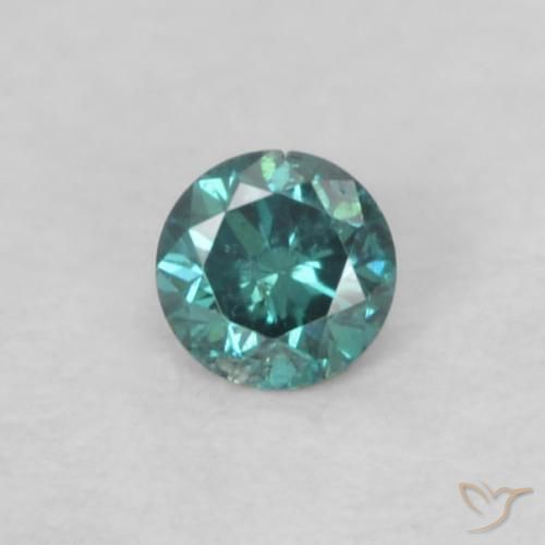 0.04ct 天然 绿色 钻石, 圆形的, VS-SI