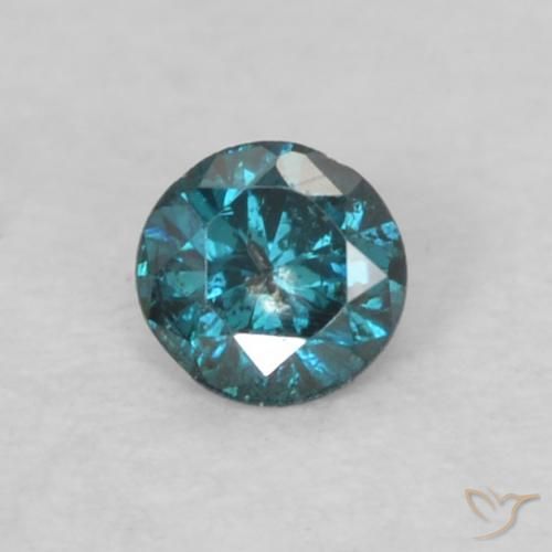 0.05ct 天然 蓝色 钻石, 圆形的, VS-SI