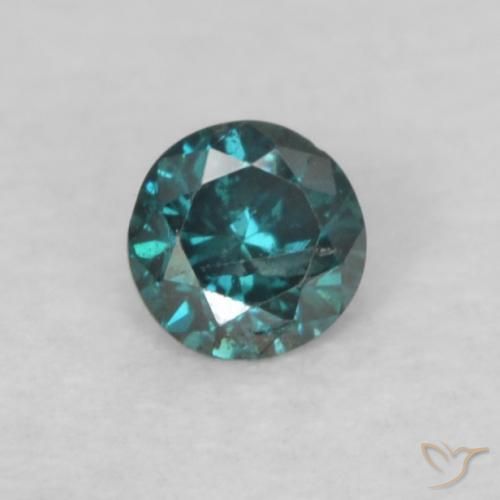 0.05ct 天然 蓝色 钻石, 圆形的, VS-SI