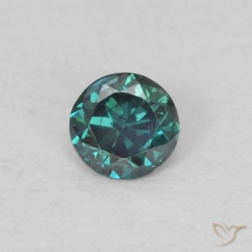 0.04ct 天然 绿色 钻石, 圆形的, VS-SI