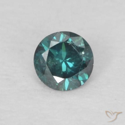 0.06ct 天然 绿色 钻石, 圆形的, VS-SI