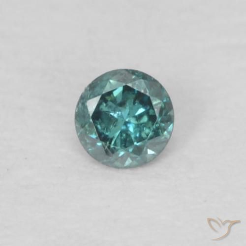 0.04ct 天然 绿色 钻石, 圆形的, VS-SI