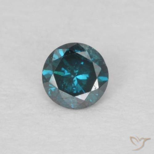 0.04ct 天然 蓝色 钻石, 圆形的, VS-SI