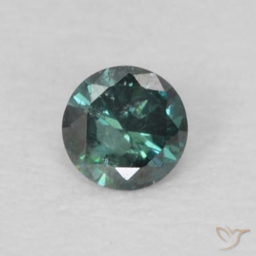 0.04ct 天然 绿色 钻石, 圆形的, VS-SI