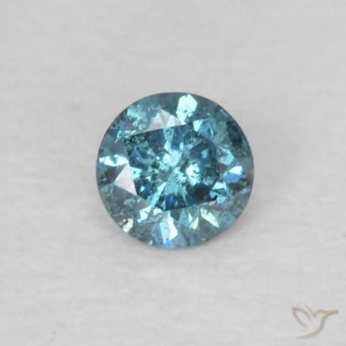 0.05ct 天然 蓝色 钻石, 圆形的, VS-SI