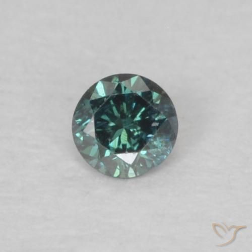 0.03ct 天然 绿色 钻石, 圆形的, VS-SI