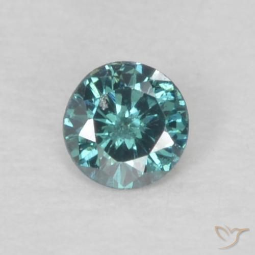 0.05ct 天然 蓝色 钻石, 圆形的, VS-SI