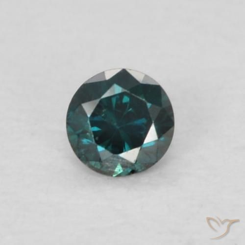 0.04ct 天然 蓝色 钻石, 圆形的, VS