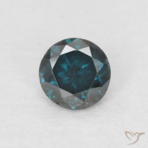 0.05ct 天然 蓝色 钻石, 圆形的, VS