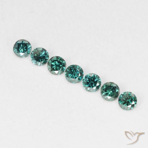 0.04ct 天然 绿色 钻石, 圆形的, VVS-VS
