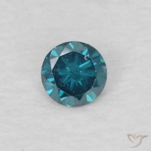 0.04ct 天然 蓝色 钻石, 圆形的, VVS
