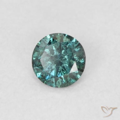 0.08ct 天然 绿色 钻石, 圆形的, VVS-VS