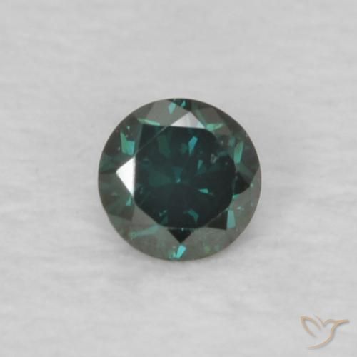 0.05ct 天然 绿色 钻石, 圆形的, VVS