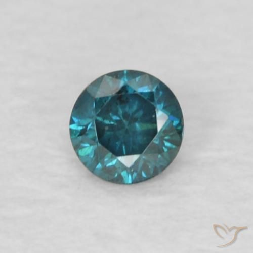 0.04ct 天然 蓝色 钻石, 圆形的, VVS