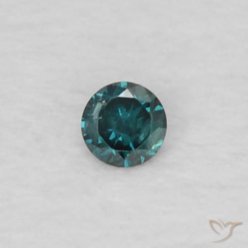 0.02ct 天然 绿色 钻石, 圆形的, VS