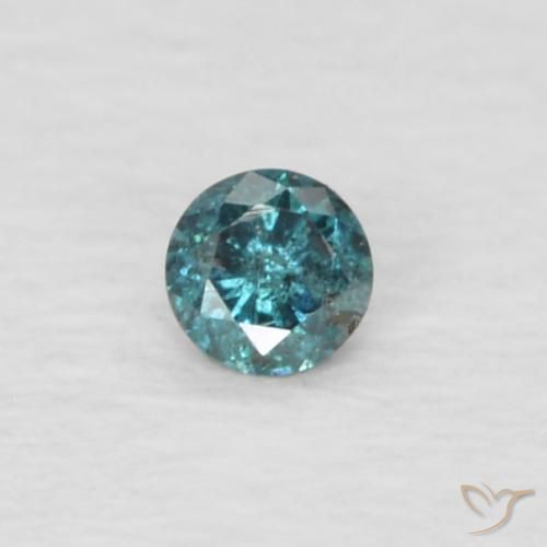 0.03ct 天然 绿色 钻石, 圆形的, VVS-VS