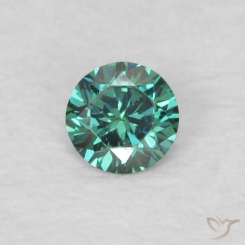 0.04ct 天然 绿色 钻石, 圆形的, VVS