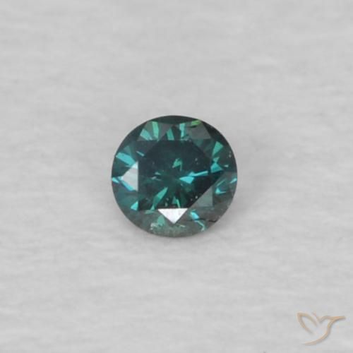 0.03ct 天然 绿色 钻石, 圆形的, VVS
