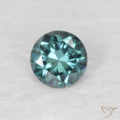 0.05ct 天然 蓝色 钻石, 圆形的, VVS