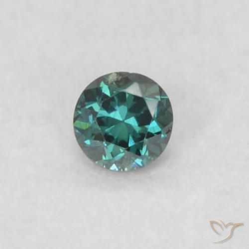 0.02ct 天然 绿色 钻石, 圆形的, VS