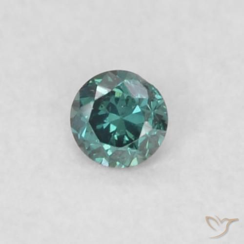 0.02ct 天然 绿色 钻石, 圆形的, VS